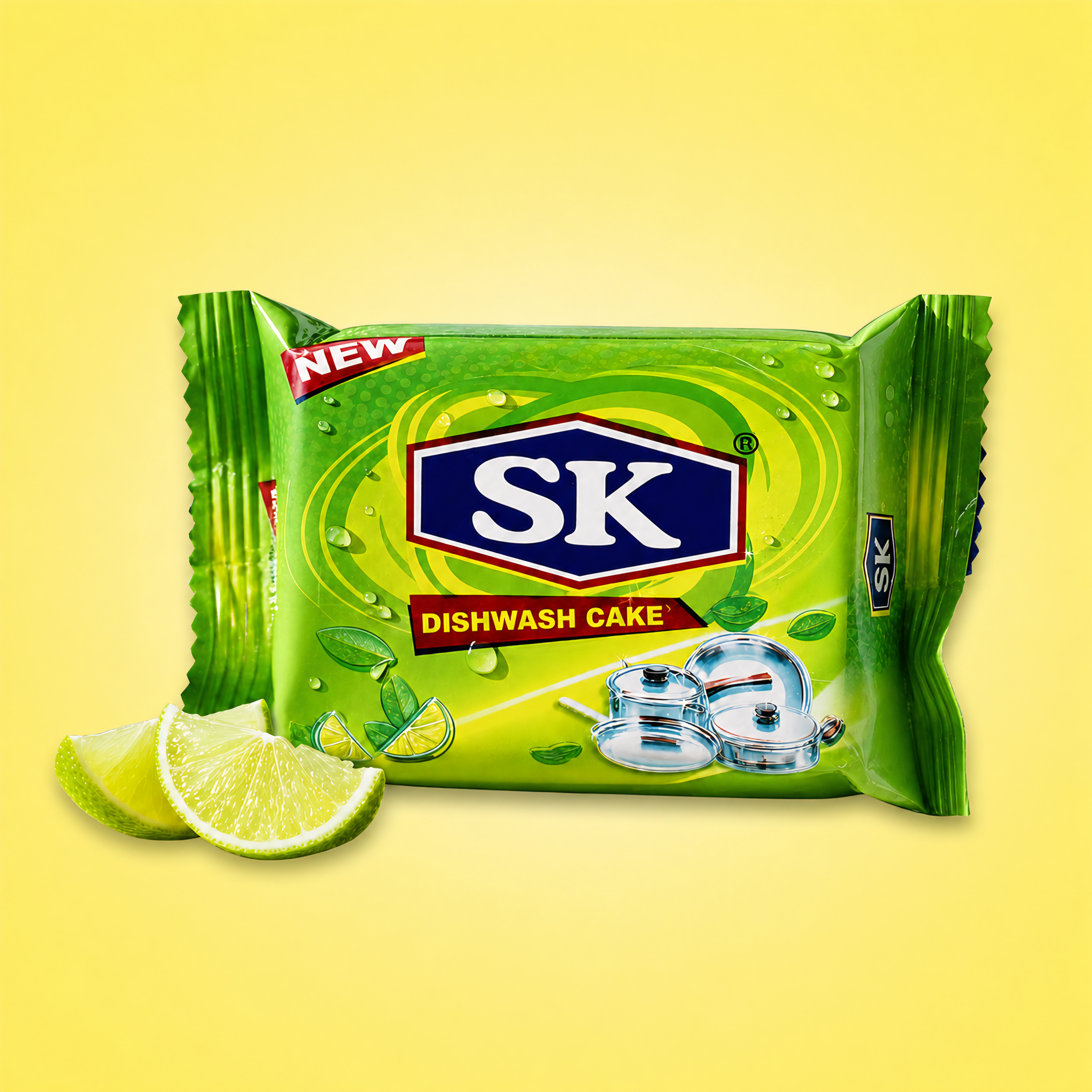 SK Dishwash Cake, lemon fresh