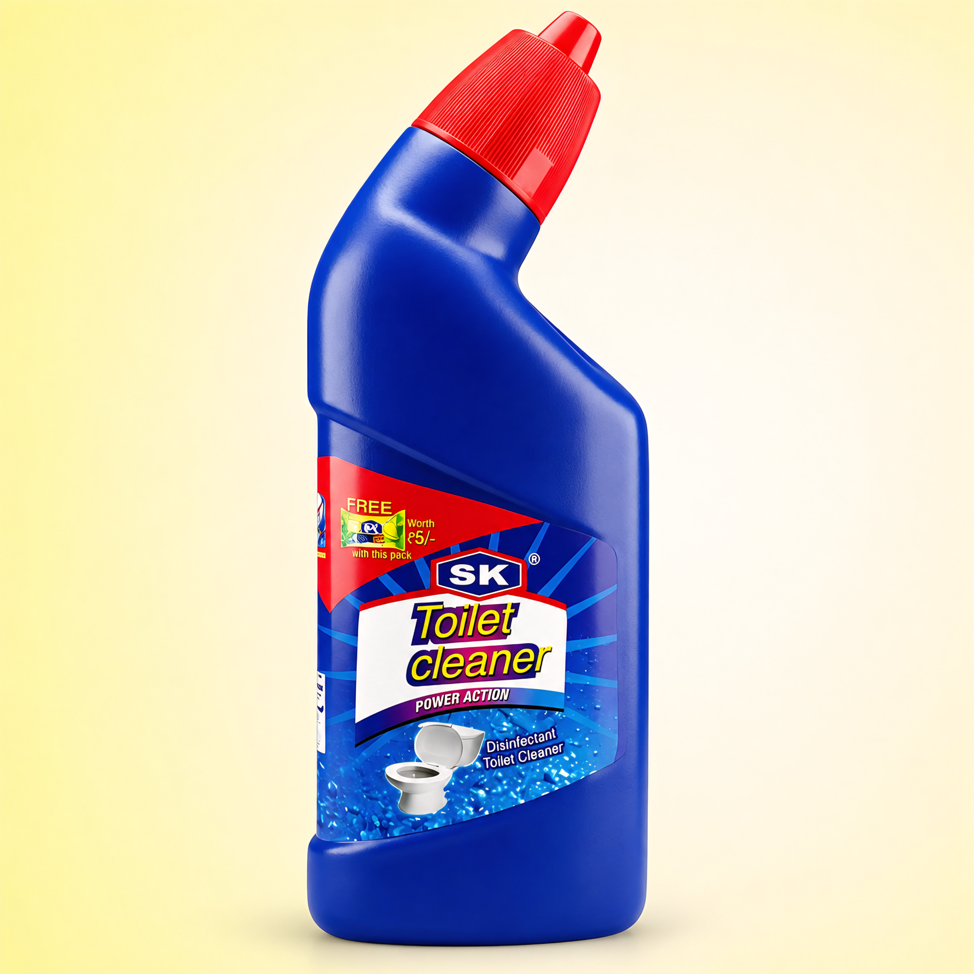 SK Toilet Cleaner Power Action, disinfectant bottle
